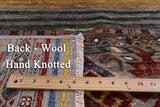 Khorjin Persian Gabbeh Hand Knotted Wool Rug - 3' 3" X 5' 1" - Golden Nile