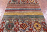 Khorjin Persian Gabbeh Hand Knotted Wool Rug - 3' 3" X 5' 1" - Golden Nile