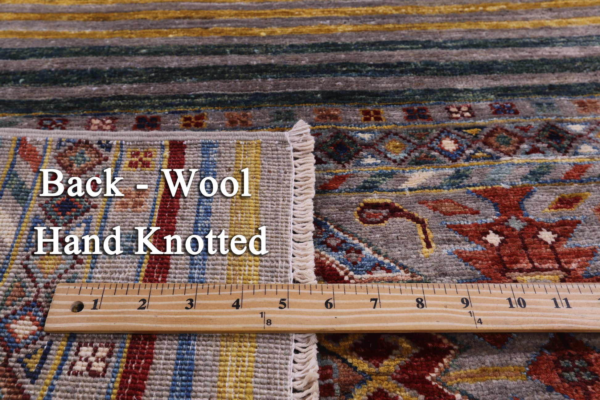 Khorjin Persian Gabbeh Hand Knotted Wool Rug - 3' 3" X 5' 1" - Golden Nile