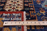 Blue Persian Fine Serapi Hand Knotted Wool Rug - 6' 0" X 8' 4" - Golden Nile