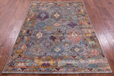 Persian Fine Serapi Hand Knotted Wool Rug - 4' 10" X 6' 9" - Golden Nile