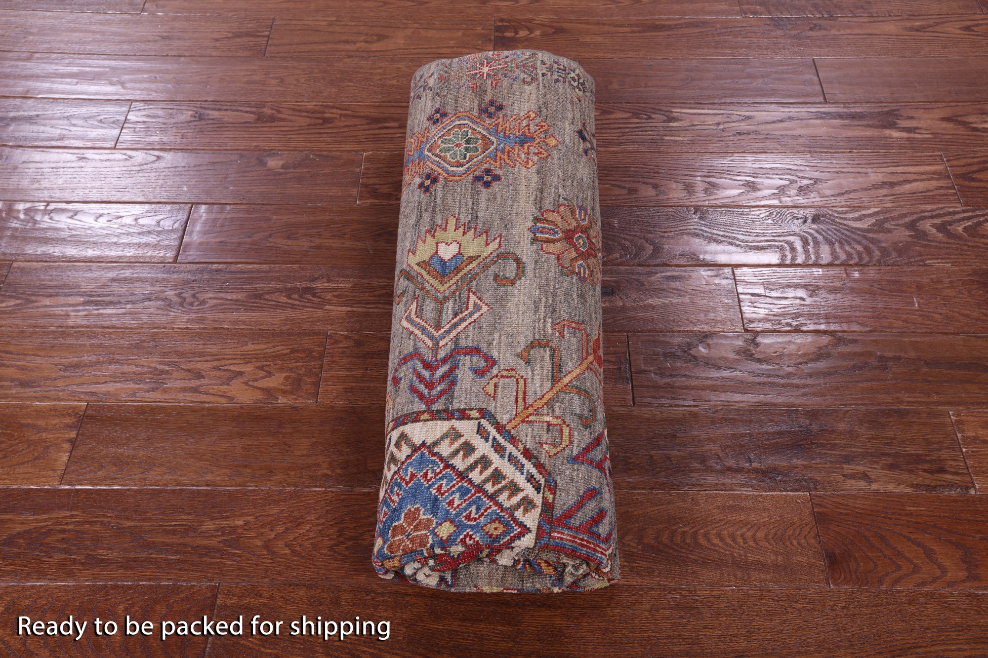 Super Kazak Hand Knotted Wool Rug - 5' 5" X 8' 1" - Golden Nile