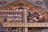 Super Kazak Hand Knotted Wool Runner Rug - 2' 8" X 10' 6" - Golden Nile