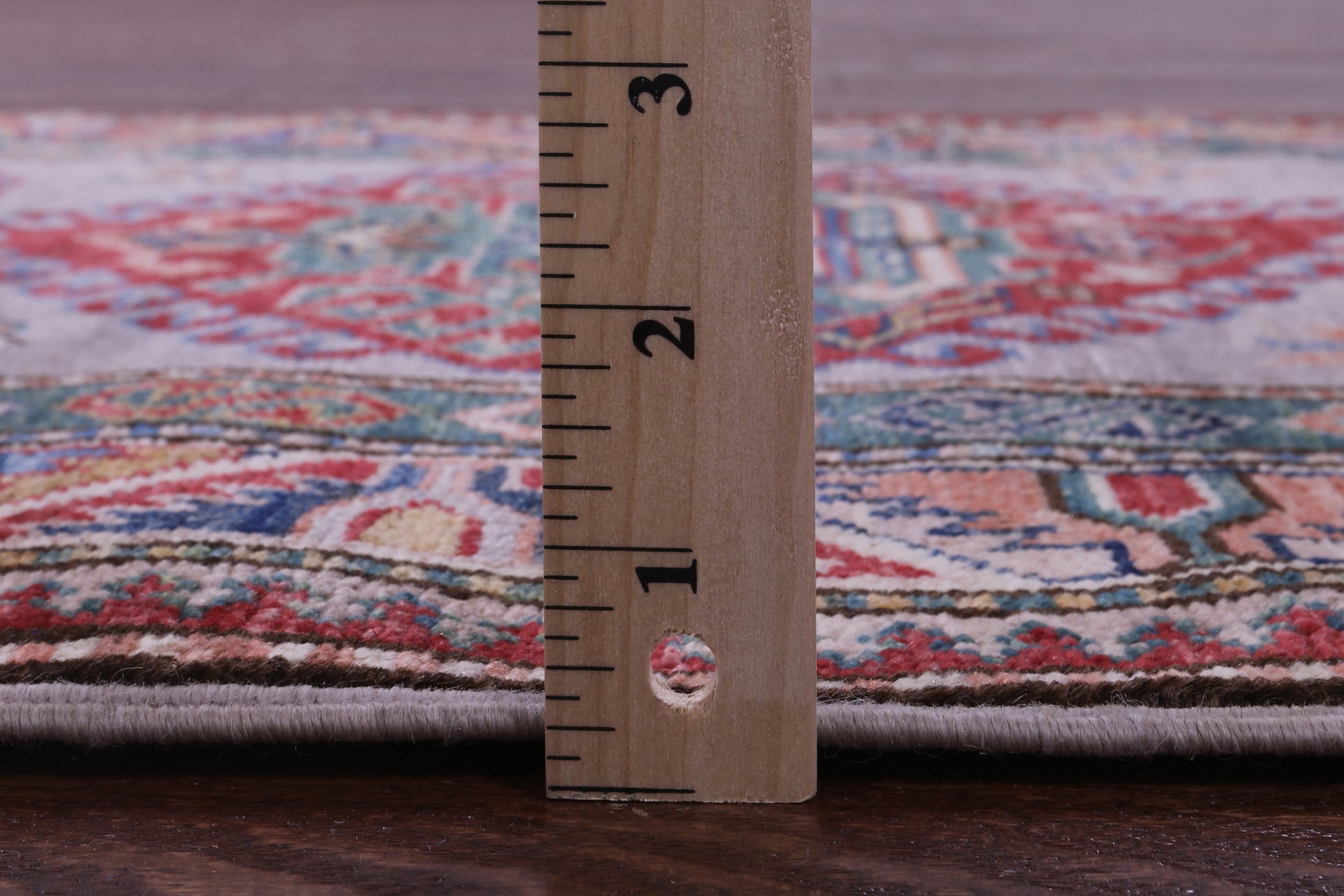 Super Kazak Hand Knotted Wool Runner Rug - 2' 8" X 10' 6" - Golden Nile