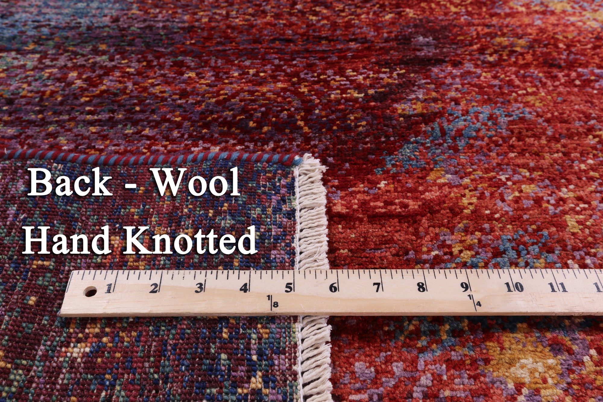 Abstract Contemporary Hand Knotted Wool Rug - 5' 0" X 6' 9" - Golden Nile