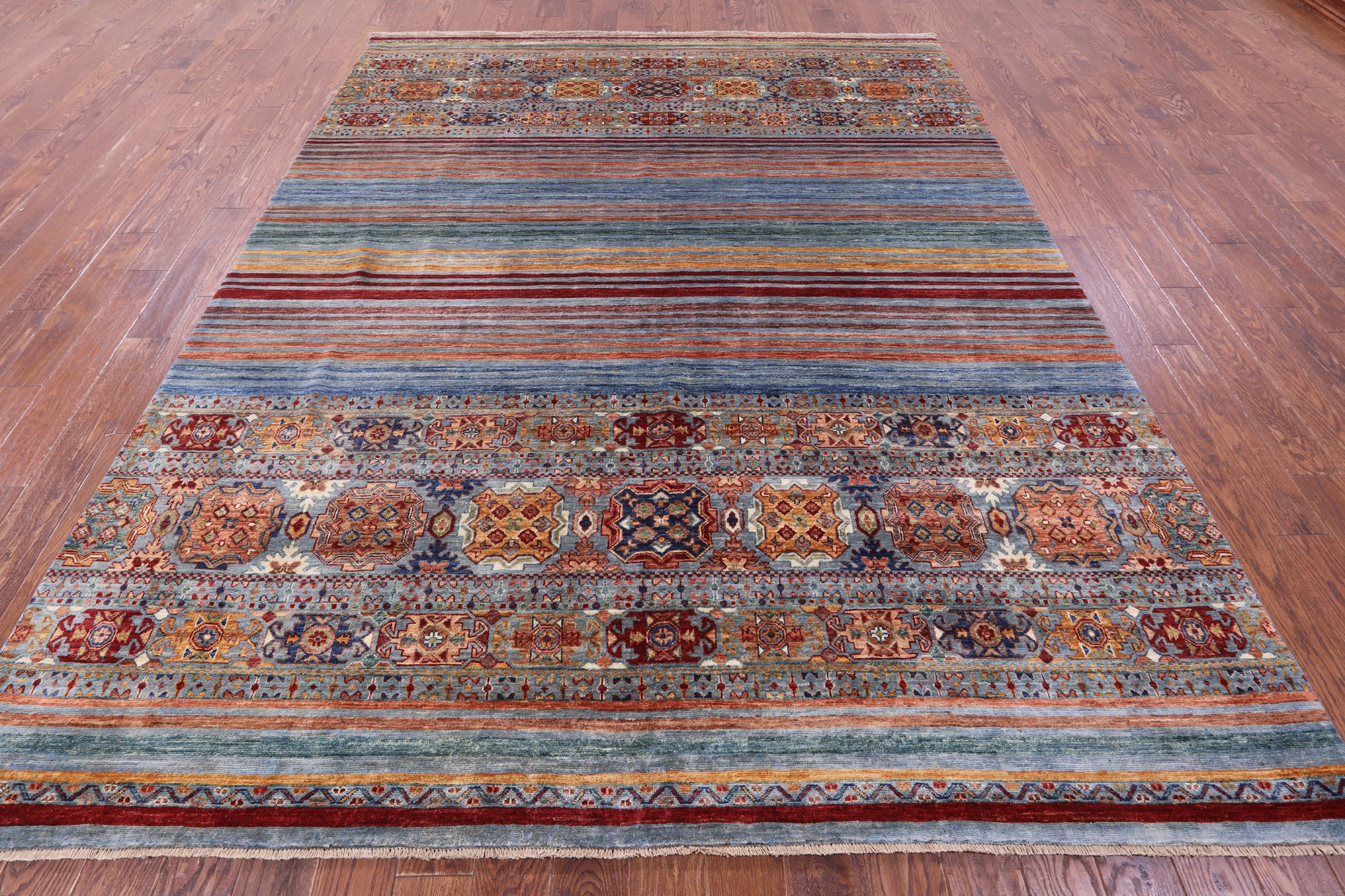 Khorjin Persian Gabbeh Handmade Wool Rug - 8' 3" X 10' 6" - Golden Nile