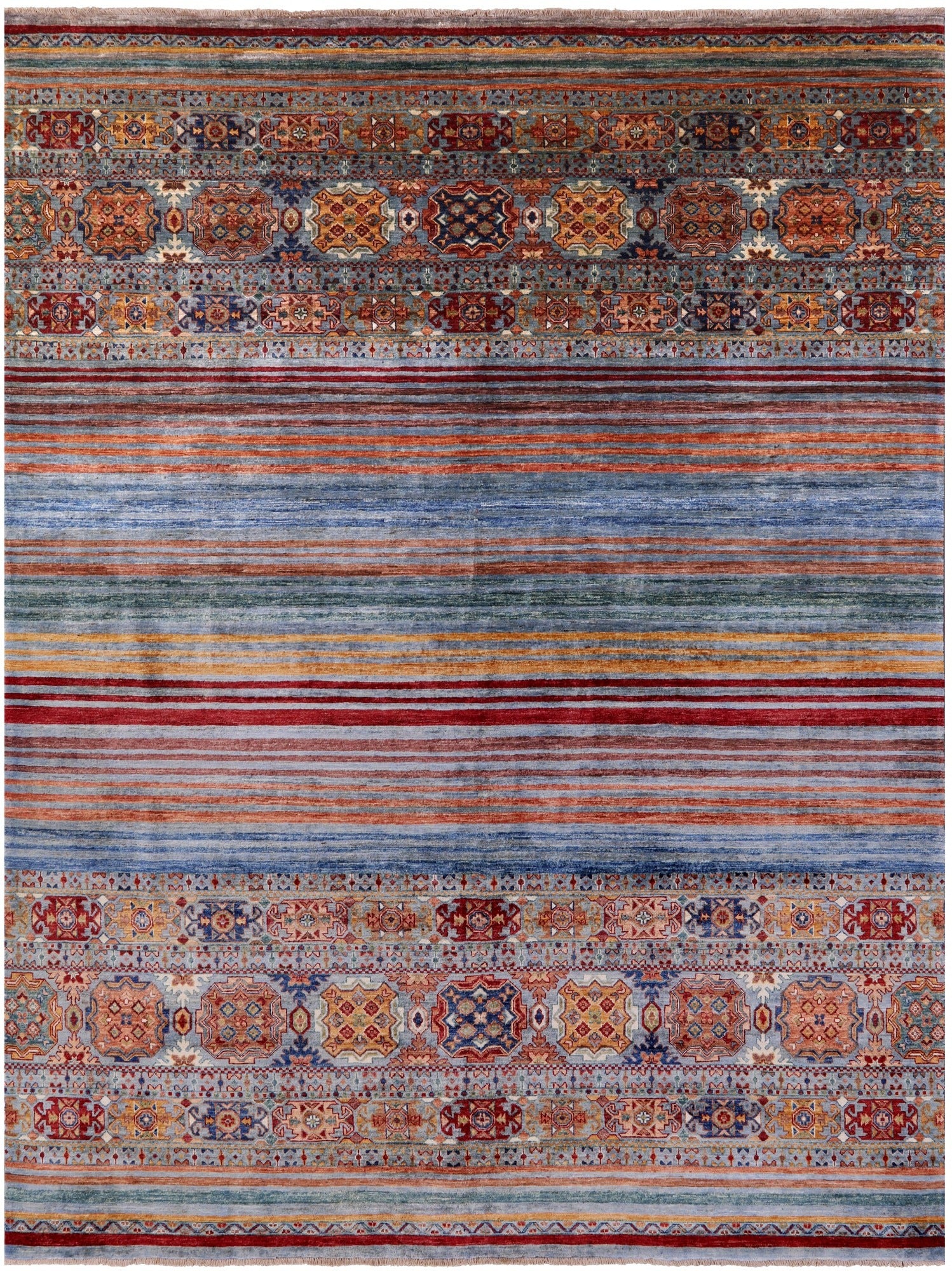 Khorjin Persian Gabbeh Handmade Wool Rug - 8' 3" X 10' 6" - Golden Nile