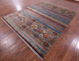 Khorjin Persian Gabbeh Handmade Wool Rug - 8' 3" X 10' 6" - Golden Nile