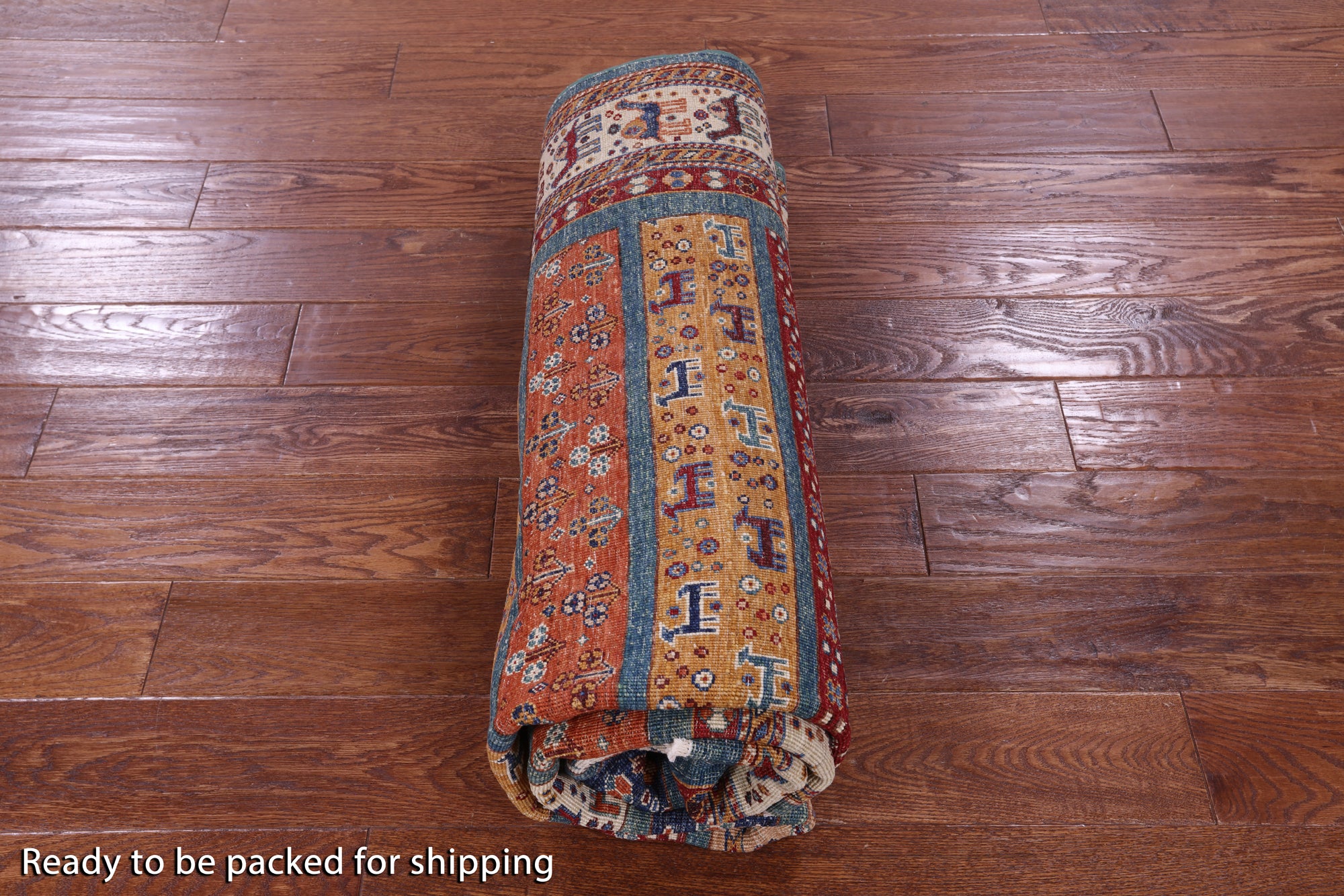 Tribal Persian Gabbeh Hand Knotted Wool Rug - 5' 6" X 7' 4" - Golden Nile