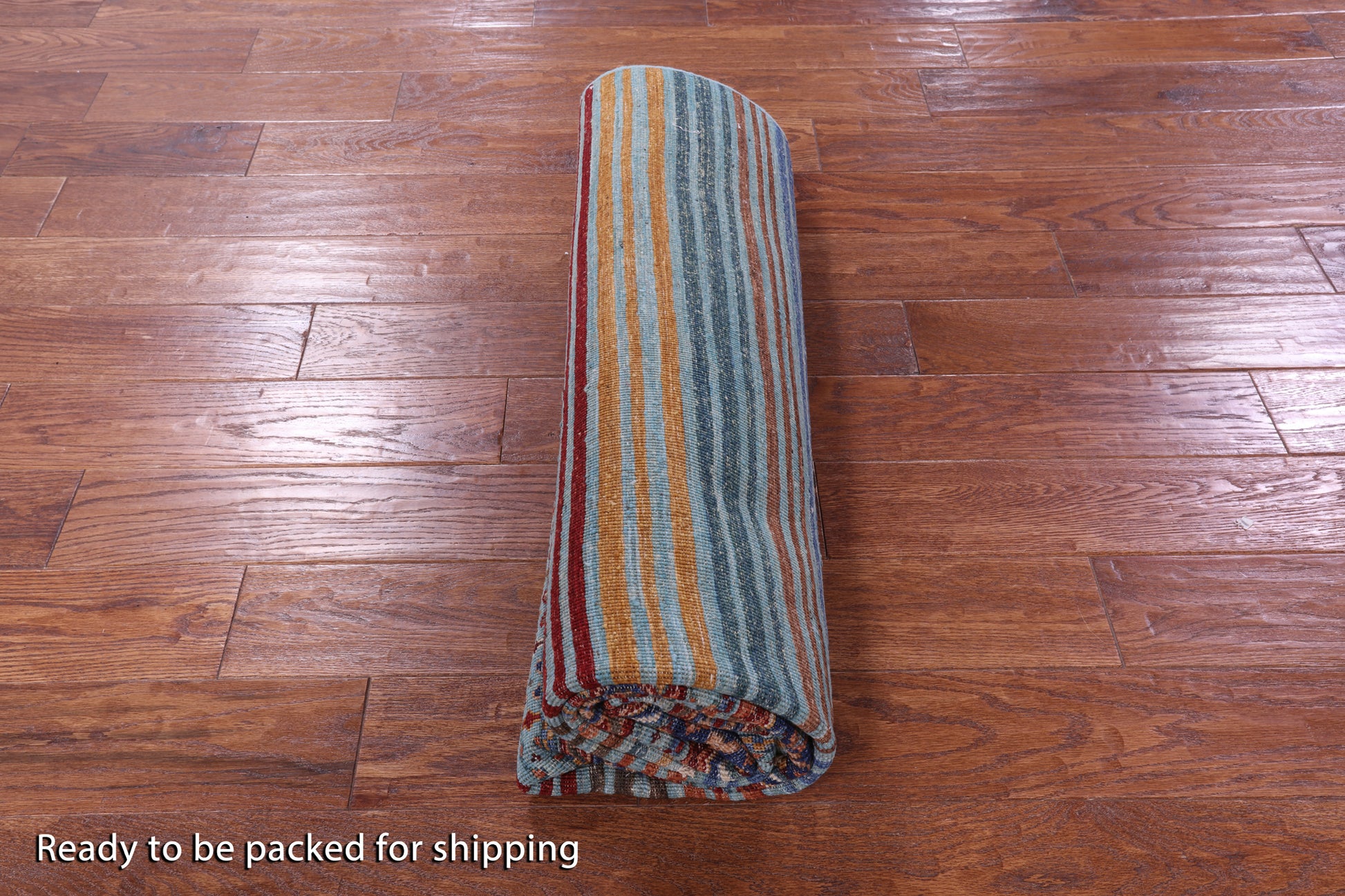 Khorjin Persian Gabbeh Hand Knotted Wool Rug - 5' 6" X 7' 8" - Golden Nile