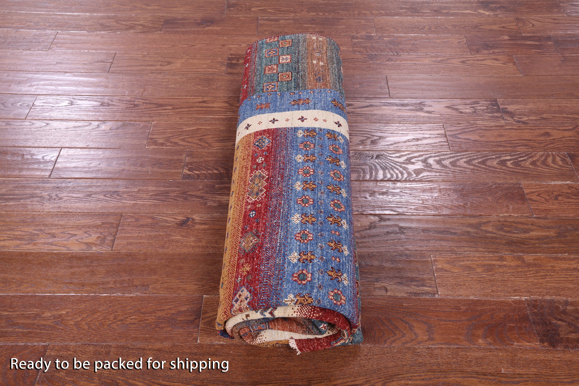 Tribal Persian Gabbeh Hand Knotted Wool Rug - 6' 8" X 10' 0" - Golden Nile
