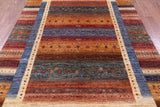 Tribal Persian Gabbeh Hand Knotted Wool Rug - 6' 8" X 10' 0" - Golden Nile