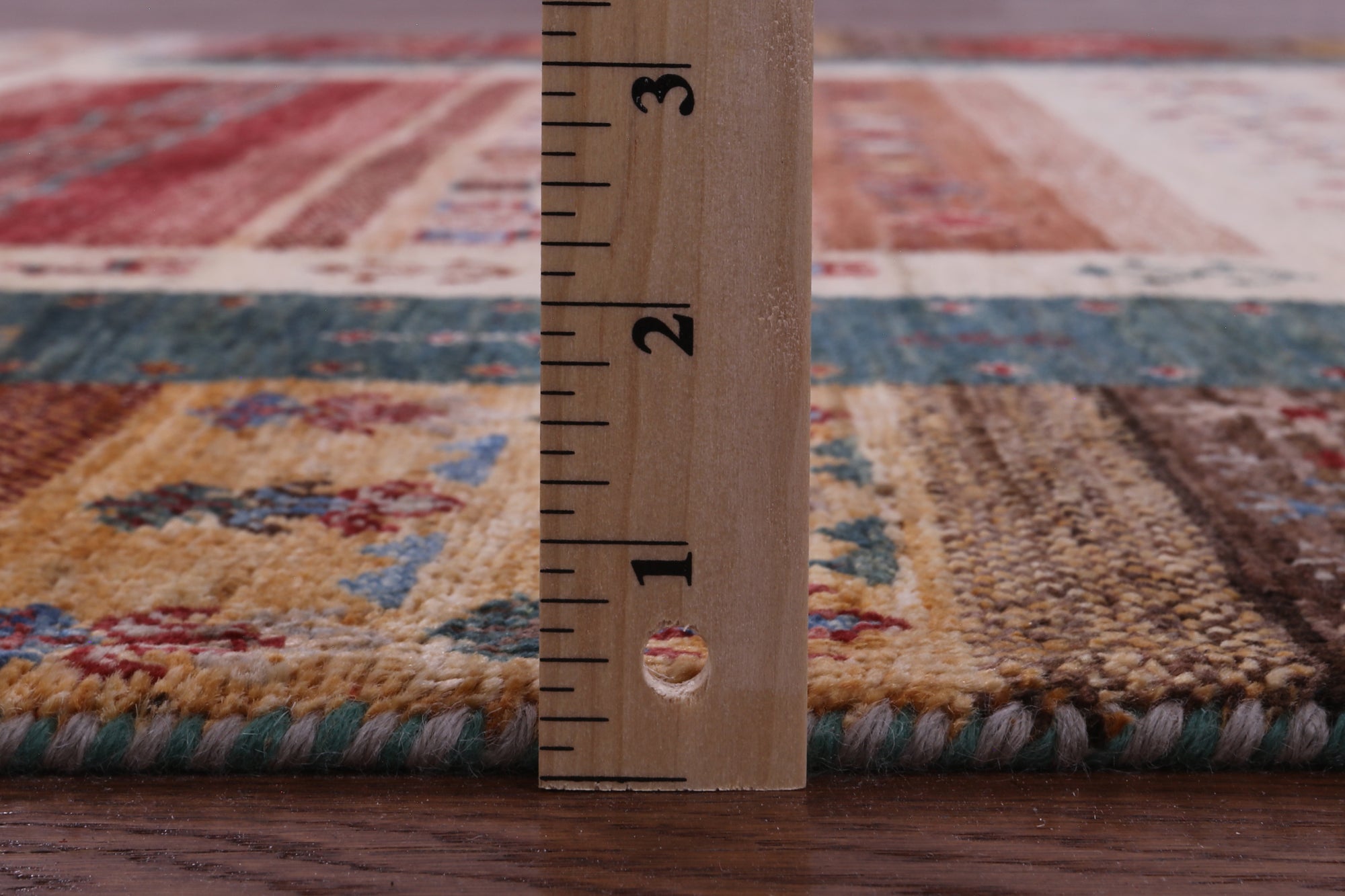Tribal Persian Gabbeh Hand Knotted Wool Rug - 5' 2" X 6' 10" - Golden Nile