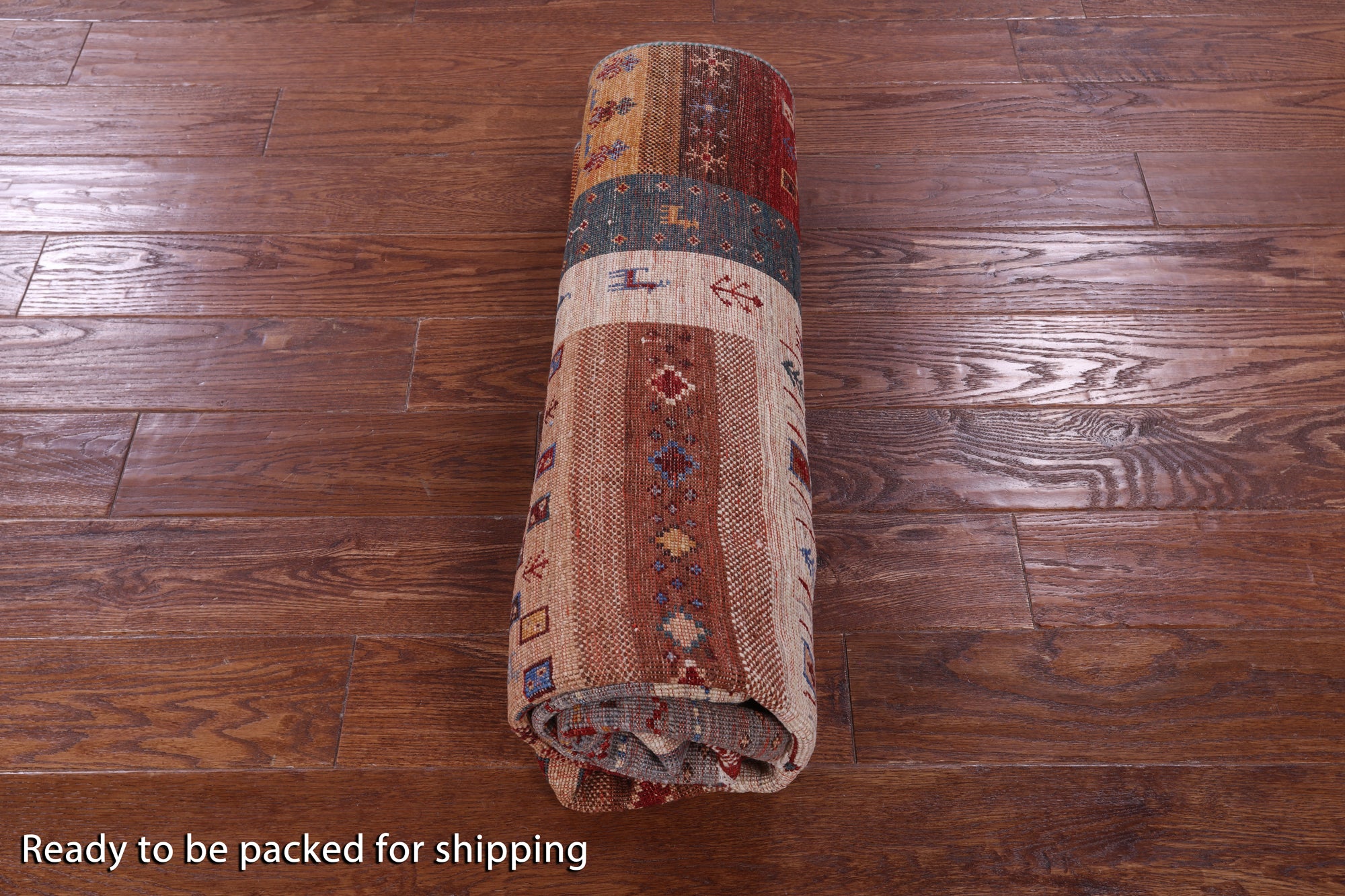 Tribal Persian Gabbeh Hand Knotted Wool Rug - 5' 2" X 6' 10" - Golden Nile