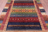 Tribal Persian Gabbeh Hand Knotted Wool Rug - 5' 7" X 8' 2" - Golden Nile