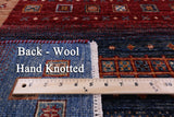Tribal Persian Gabbeh Hand Knotted Wool Rug - 5' 6" X 7' 8" - Golden Nile