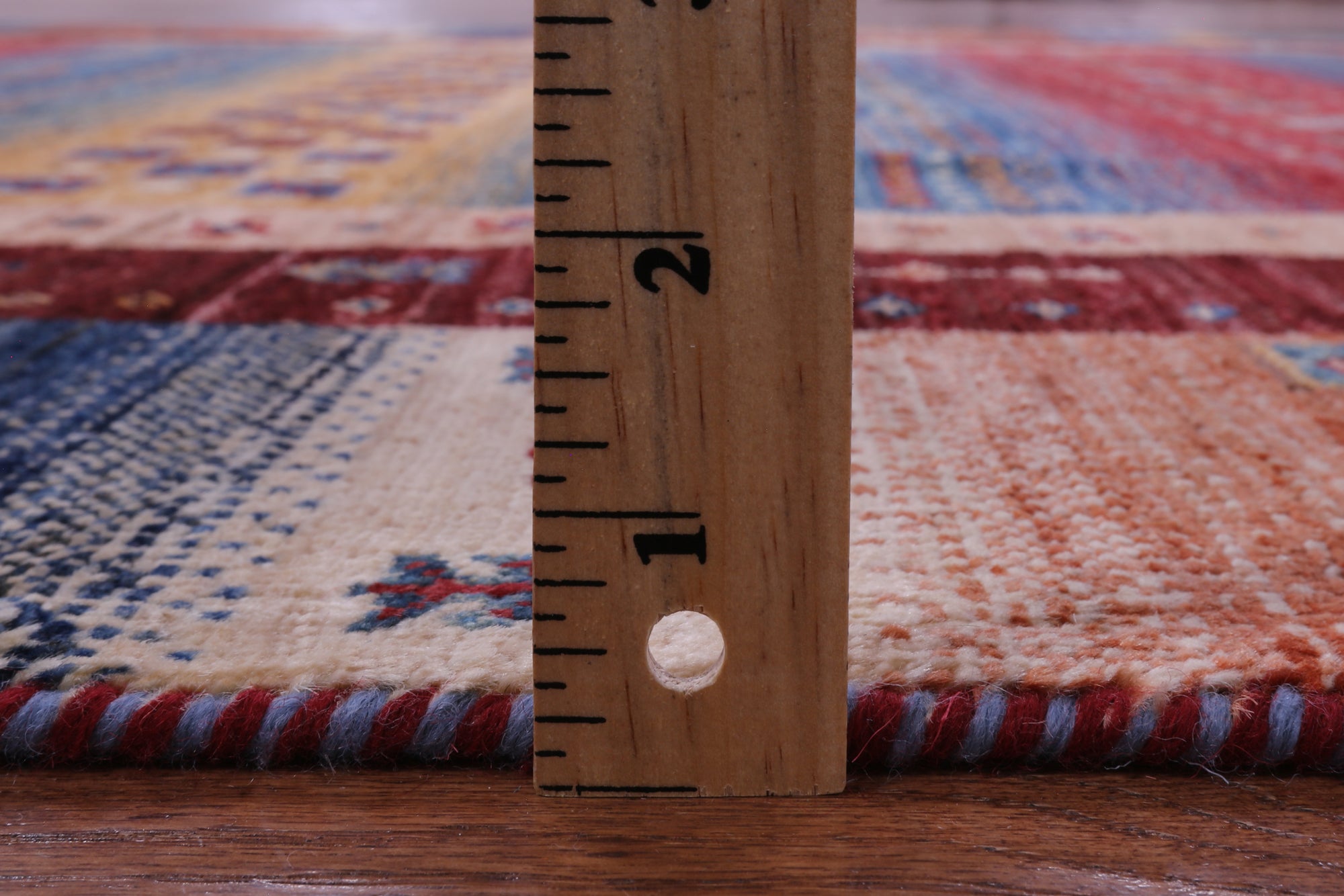 Tribal Persian Gabbeh Hand Knotted Wool Rug - 5' 6" X 7' 8" - Golden Nile