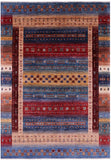 Tribal Persian Gabbeh Hand Knotted Wool Rug - 5' 6" X 7' 8" - Golden Nile