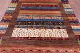 Tribal Persian Gabbeh Hand Knotted Wool Rug - 5' 8" X 7' 10" - Golden Nile