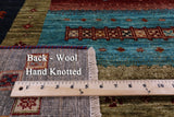 Tribal Persian Gabbeh Handmade Wool Rug - 5' 8" X 7' 11" - Golden Nile