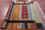Tribal Persian Gabbeh Handmade Wool Rug - 5' 8" X 7' 11" - Golden Nile