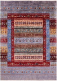 Tribal Persian Gabbeh Hand Knotted Wool Rug - 5' 0" X 6' 10" - Golden Nile