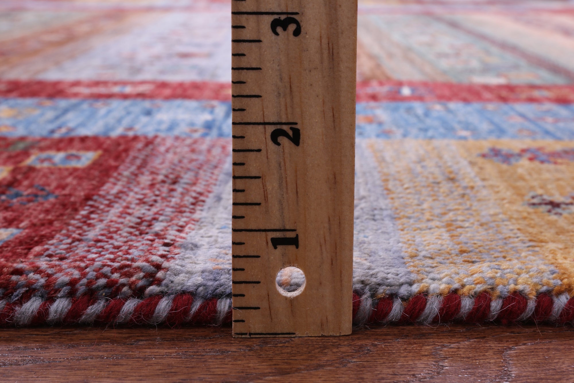 Tribal Persian Gabbeh Hand Knotted Wool Rug - 5' 0" X 6' 10" - Golden Nile