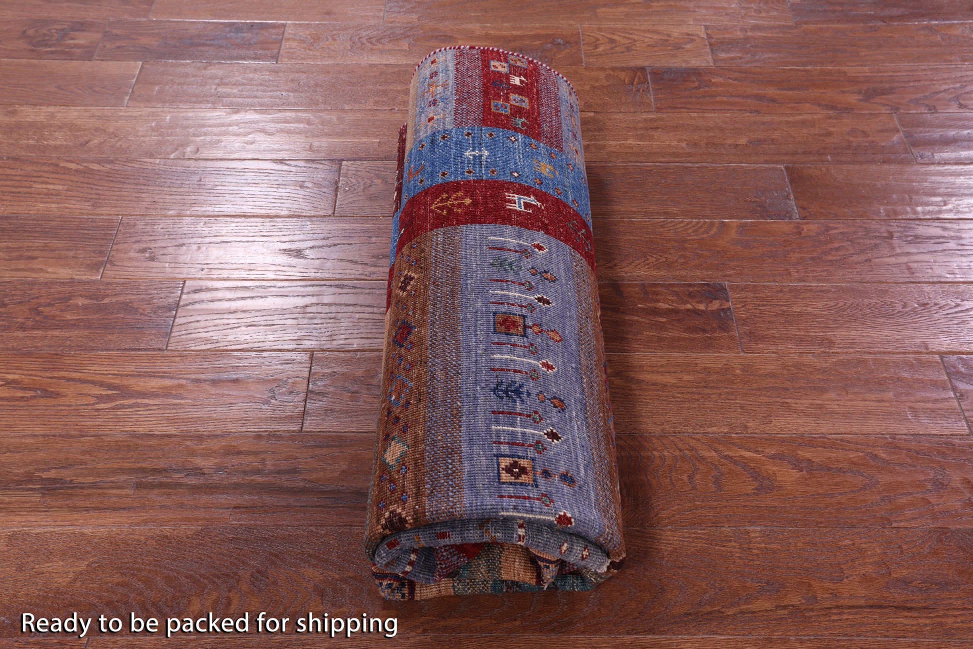 Tribal Persian Gabbeh Hand Knotted Wool Rug - 5' 0" X 6' 10" - Golden Nile