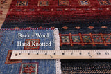 Tribal Persian Gabbeh Handmade Wool Rug - 5' 7" X 8' 1" - Golden Nile