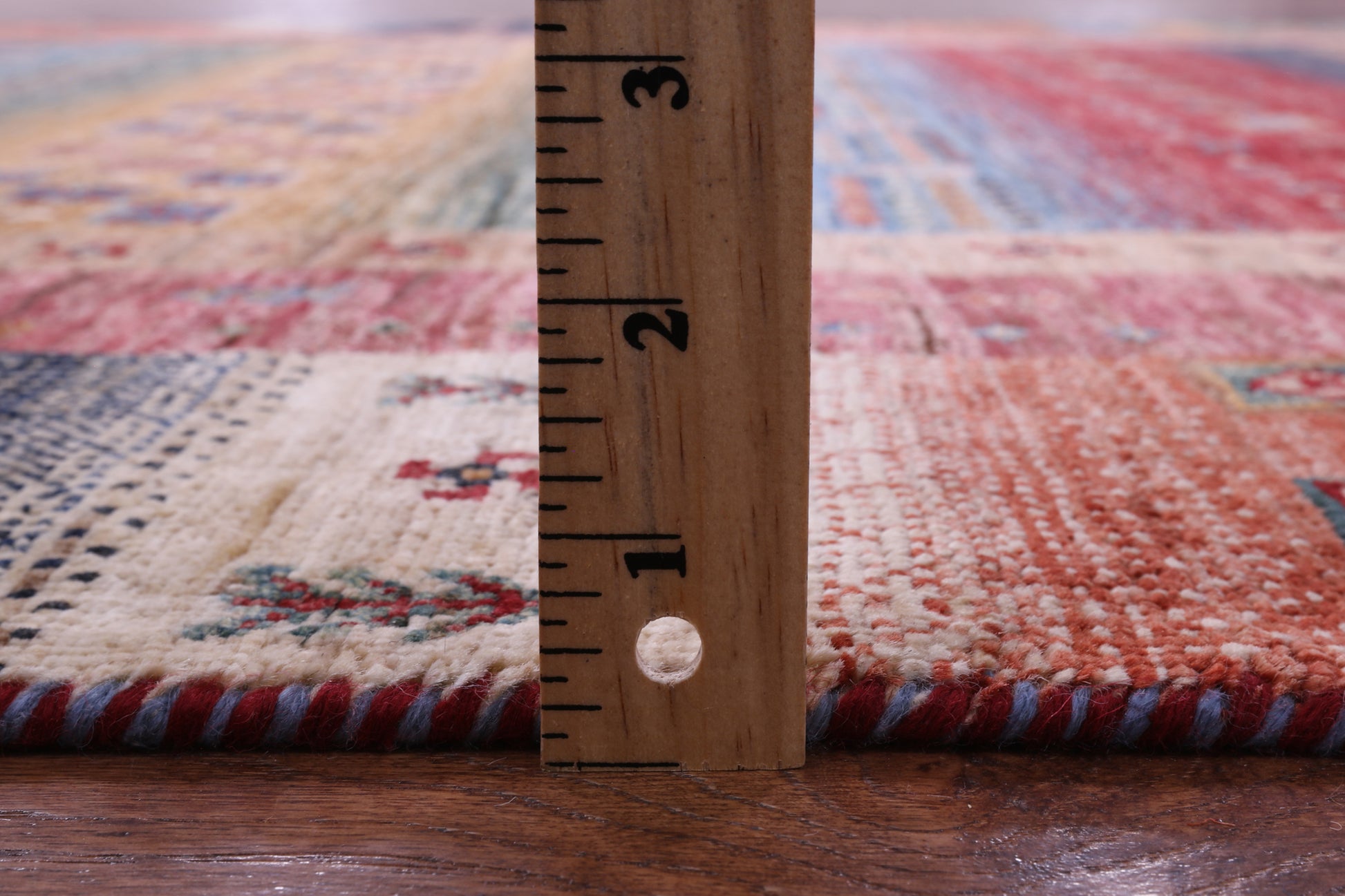 Tribal Persian Gabbeh Handmade Wool Rug - 5' 7" X 8' 1" - Golden Nile
