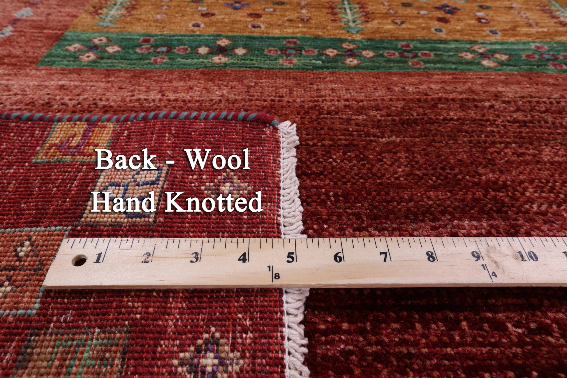 Tribal Persian Gabbeh Hand Knotted Wool Rug - 5' 9" X 8' 1" - Golden Nile