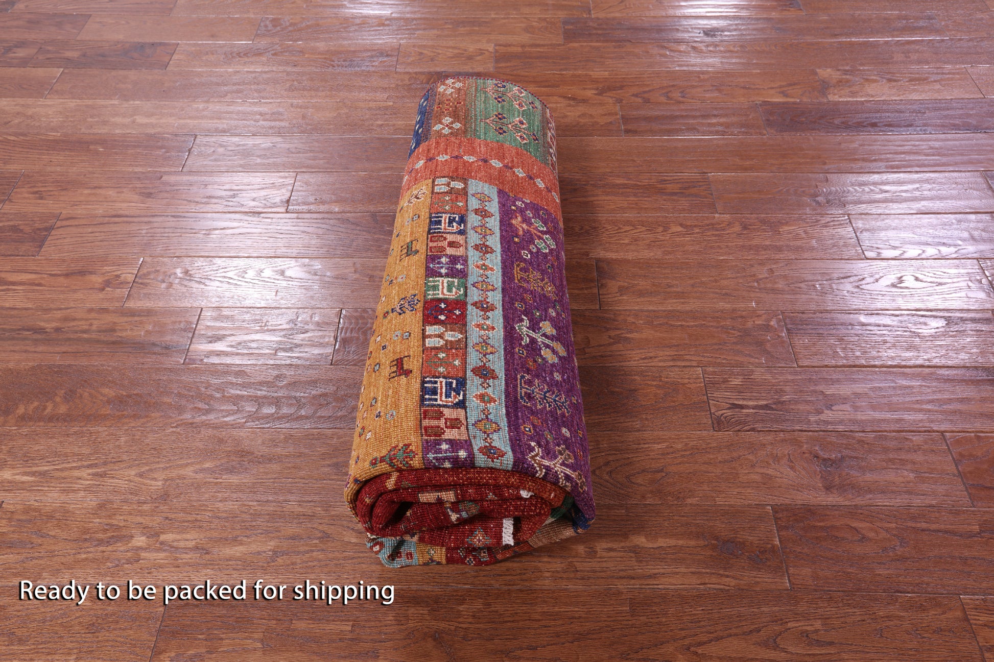 Tribal Persian Gabbeh Hand Knotted Wool Rug - 5' 9" X 8' 1" - Golden Nile