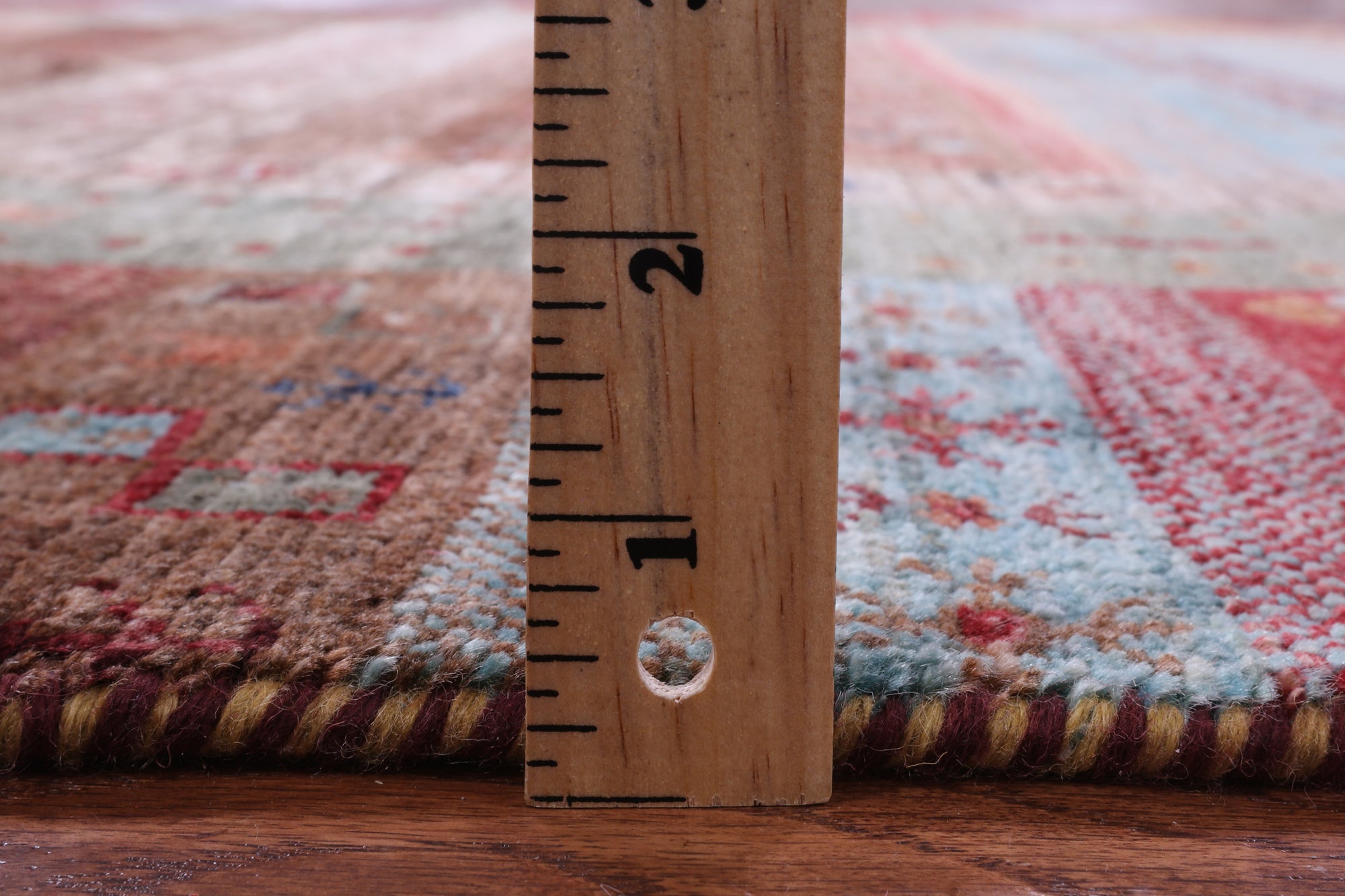 Tribal Persian Gabbeh Handmade Wool Rug - 5' 9" X 8' 0" - Golden Nile