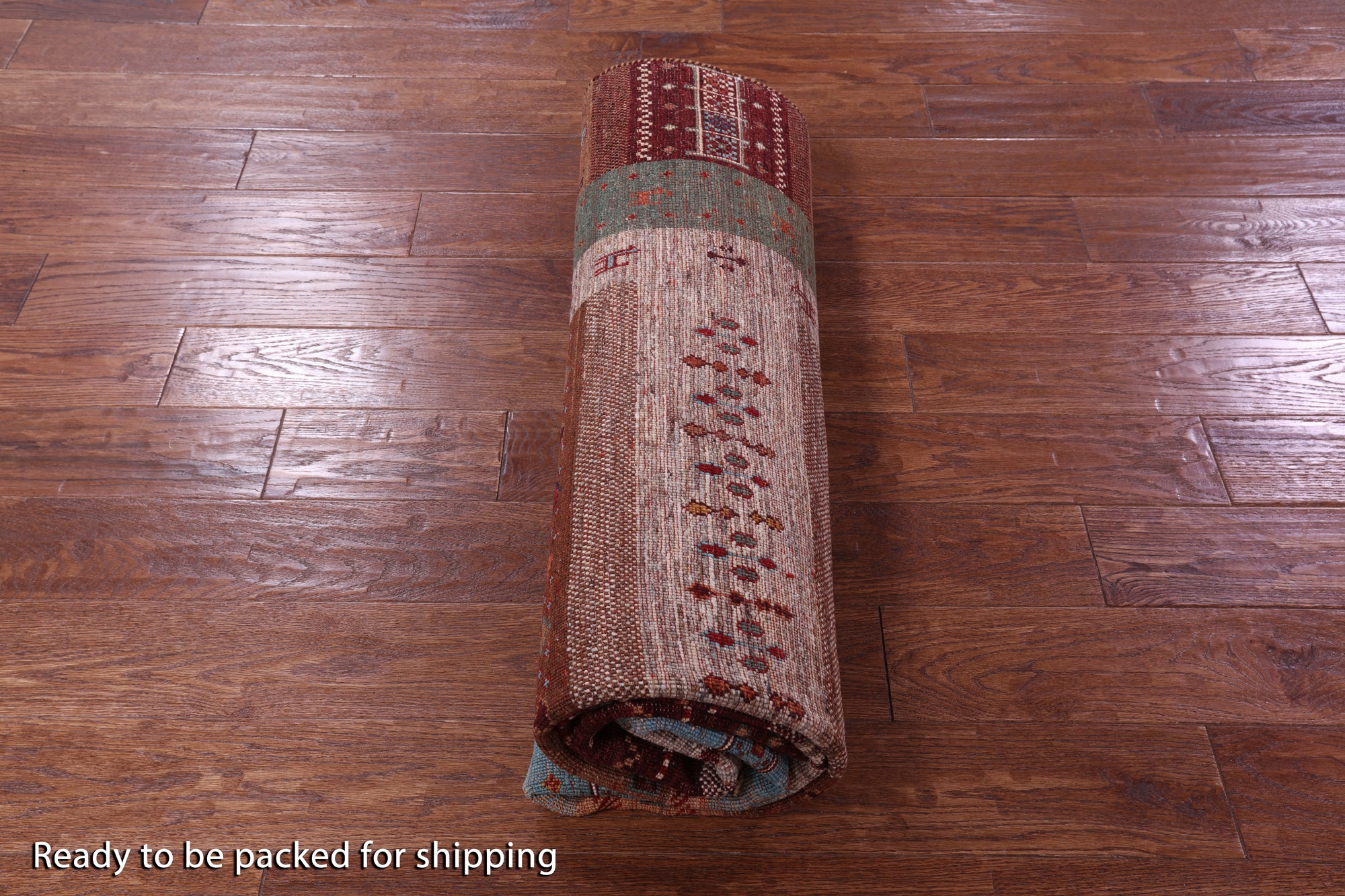 Tribal Persian Gabbeh Handmade Wool Rug - 5' 9" X 8' 0" - Golden Nile