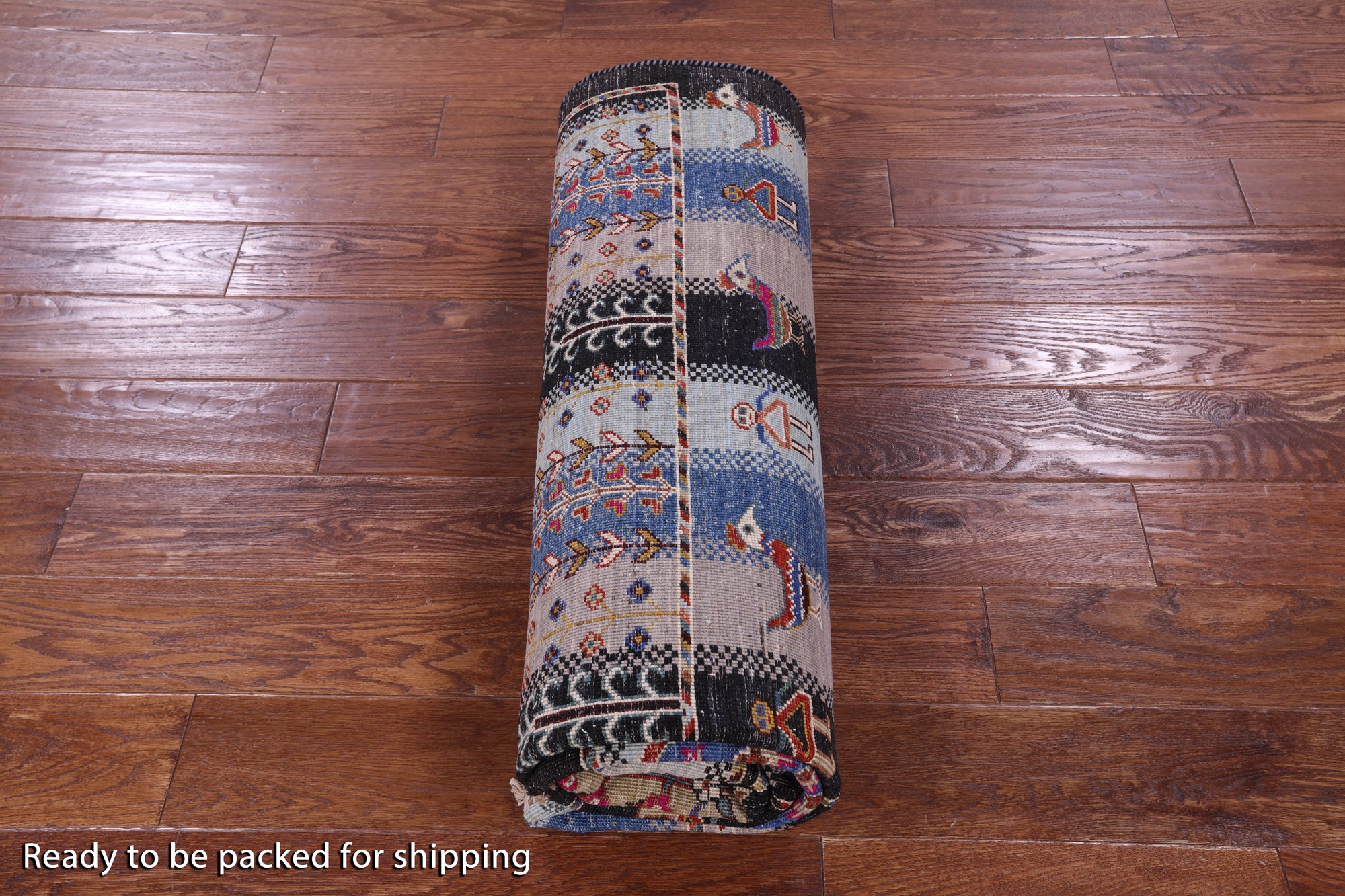 Tribal Persian Gabbeh Hand Knotted Wool Rug - 5' 7" X 7' 11" - Golden Nile
