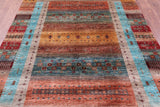 Tribal Persian Gabbeh Hand Knotted Wool Rug - 5' 8" X 8' 1" - Golden Nile
