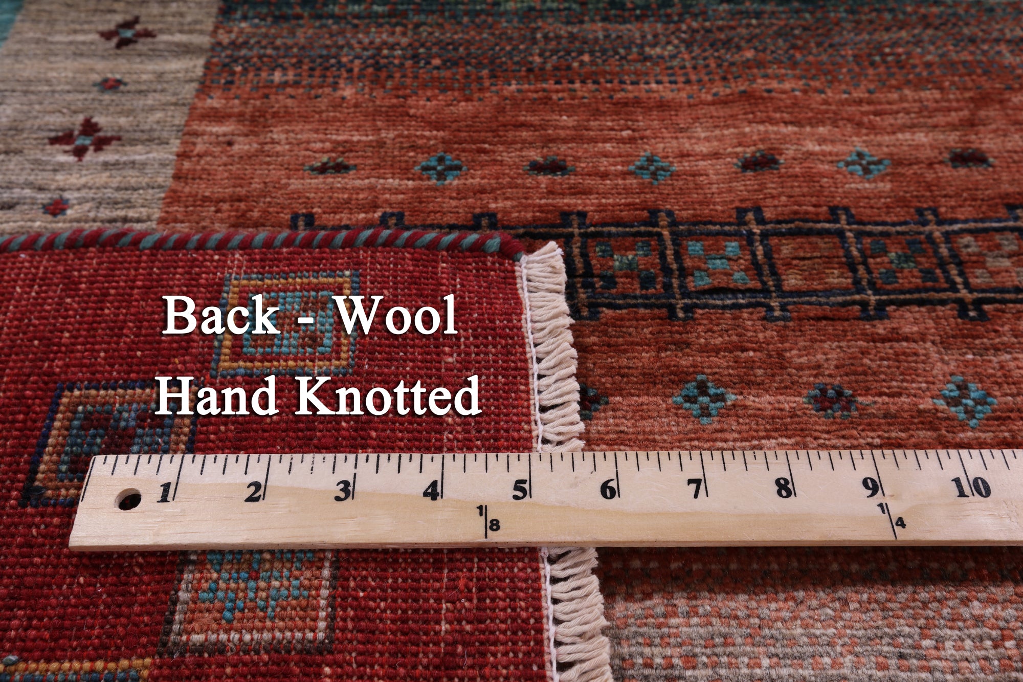 Tribal Persian Gabbeh Hand Knotted Wool Rug - 5' 8" X 8' 1" - Golden Nile