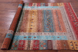 Tribal Persian Gabbeh Hand Knotted Wool Rug - 5' 8" X 8' 1" - Golden Nile