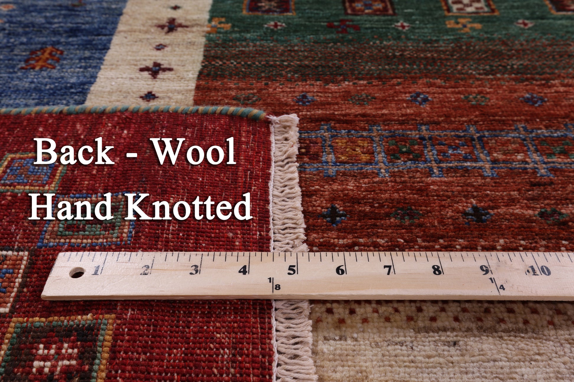 Tribal Persian Gabbeh Hand Knotted Wool Rug - 6' 11" X 9' 8" - Golden Nile