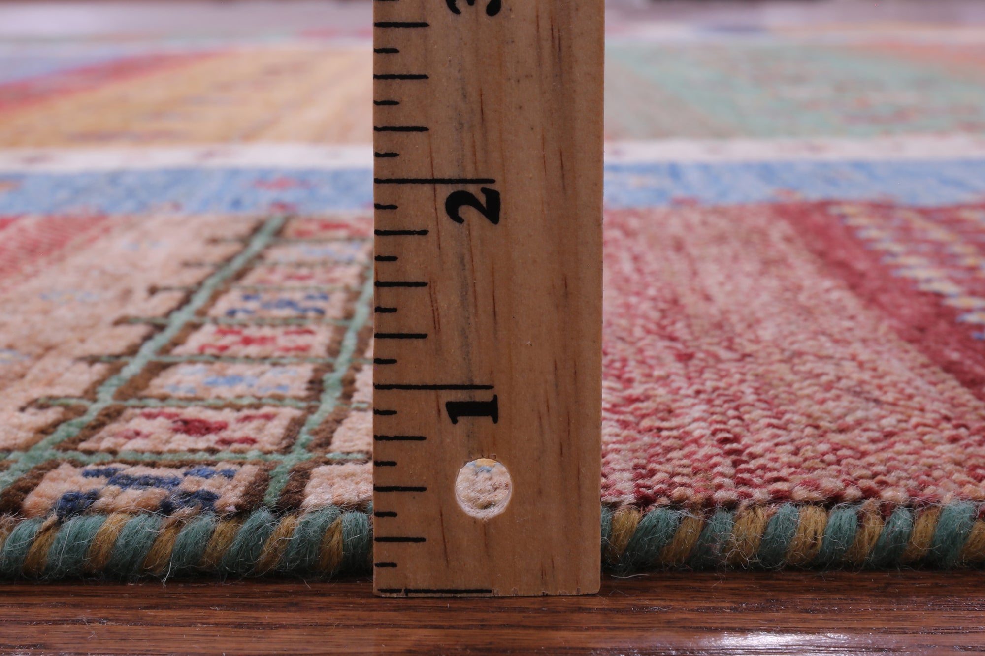Tribal Persian Gabbeh Hand Knotted Wool Rug - 6' 11" X 9' 8" - Golden Nile