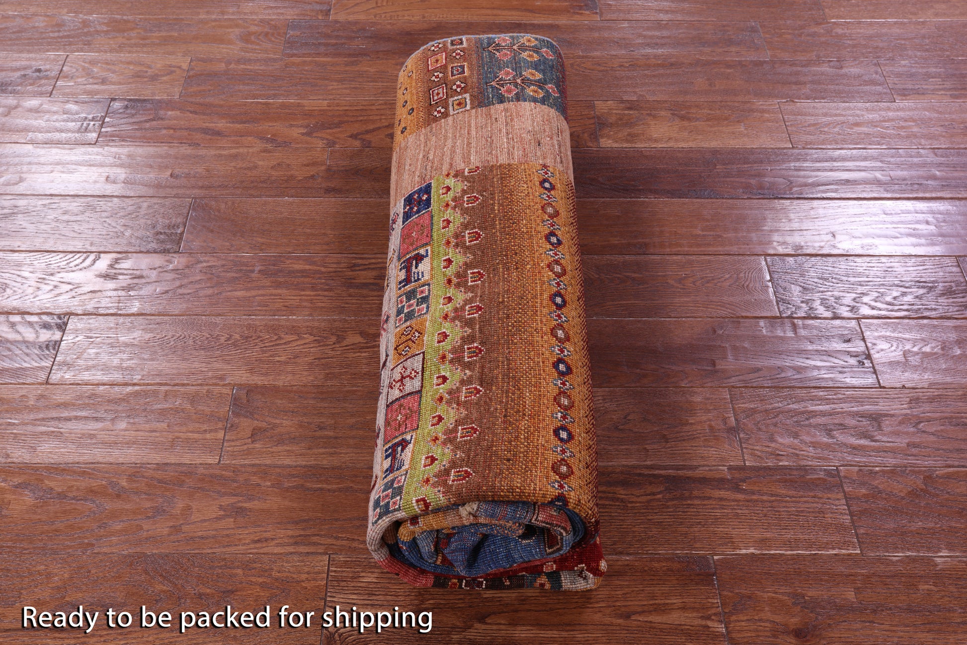 Tribal Persian Gabbeh Hand Knotted Wool Rug - 5' 9" X 8' 3" - Golden Nile