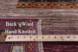 Persian Gabbeh Tribal Hand Knotted Wool Rug - 6' 7" X 9' 11" - Golden Nile