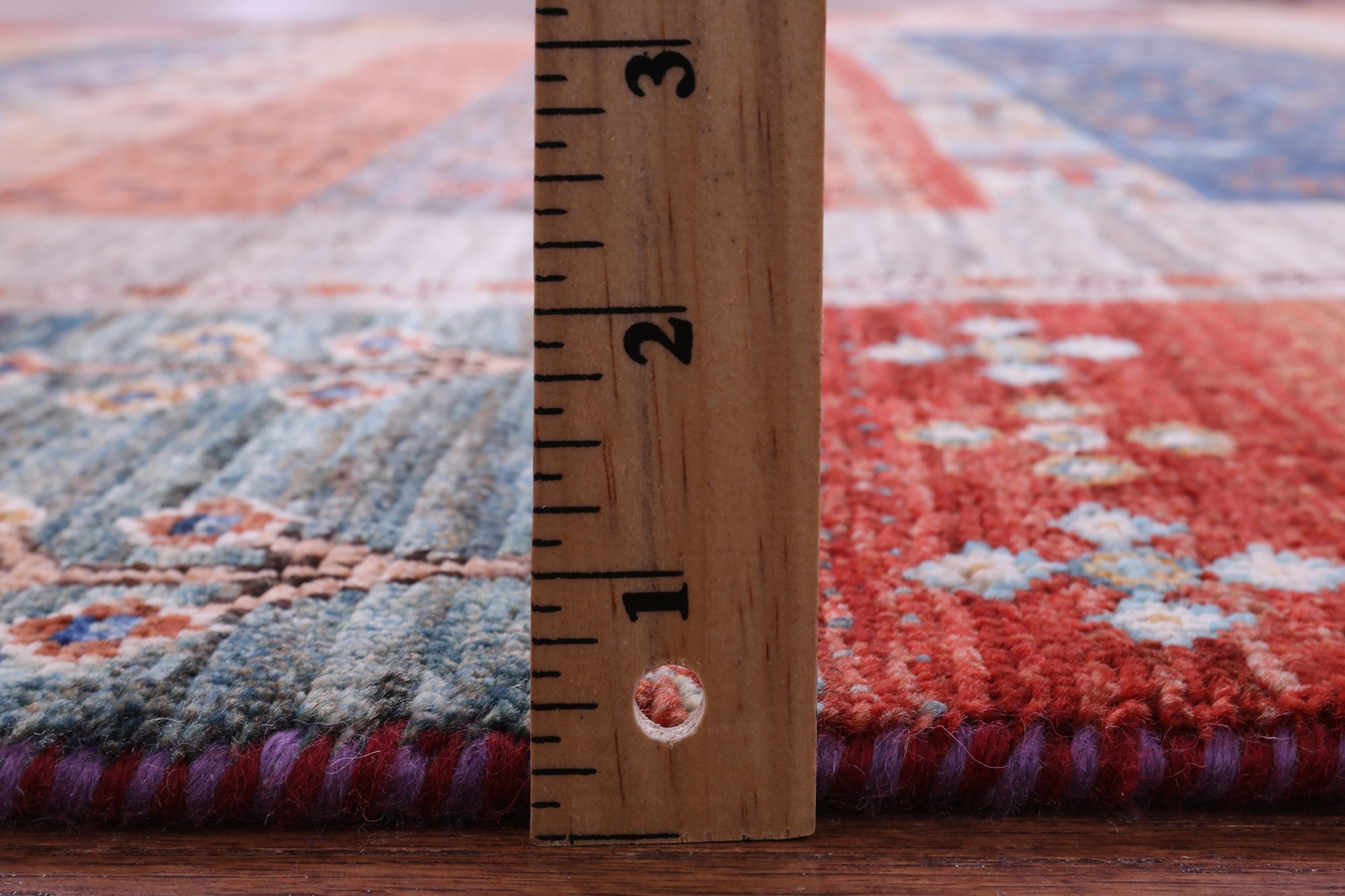 Persian Gabbeh Tribal Hand Knotted Wool Rug - 6' 7" X 9' 11" - Golden Nile
