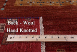 Persian Tribal Gabbeh Hand Knotted Wool Rug - 6' 8" X 9' 10" - Golden Nile