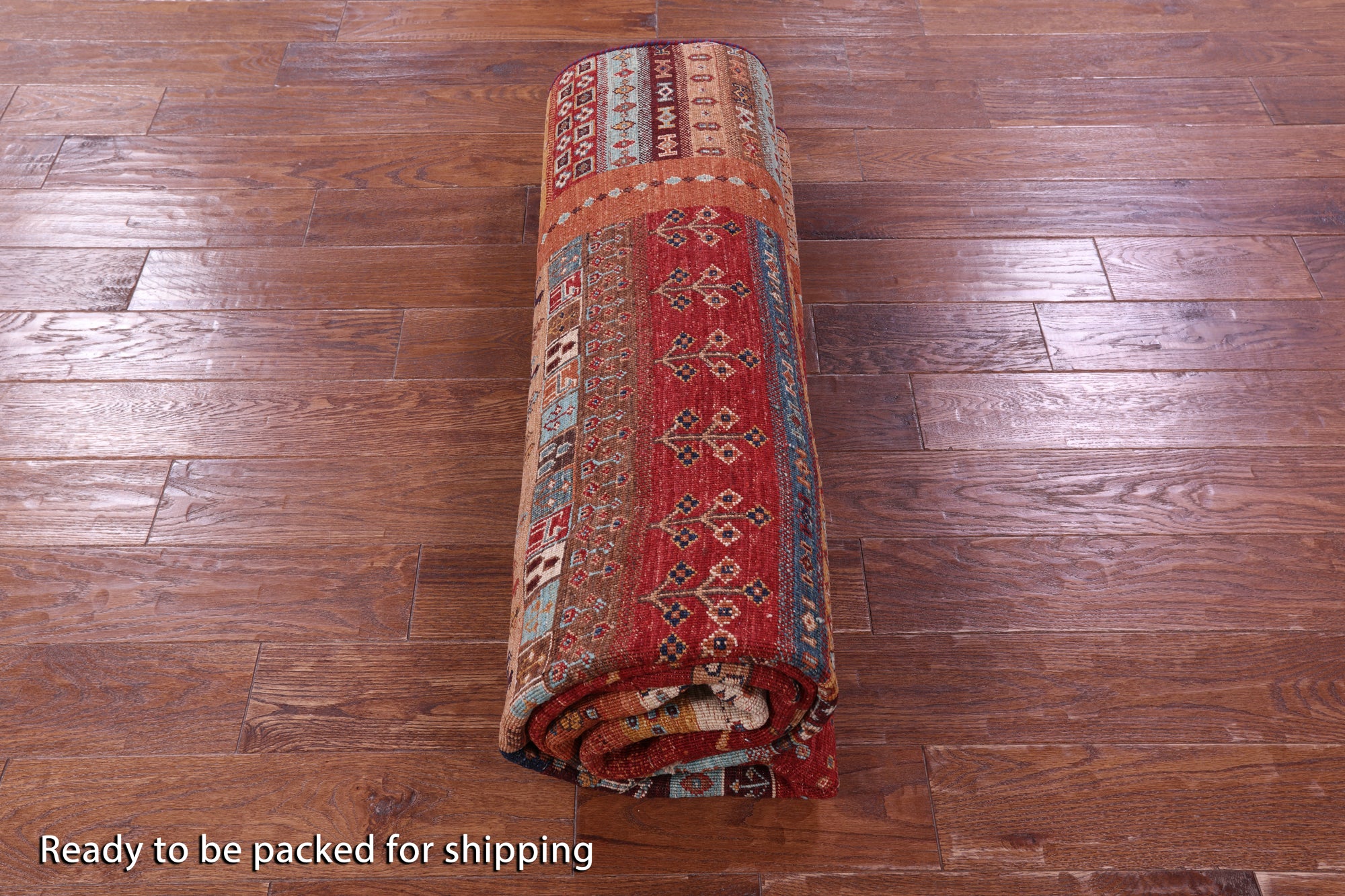 Persian Tribal Gabbeh Hand Knotted Wool Rug - 6' 8" X 9' 10" - Golden Nile