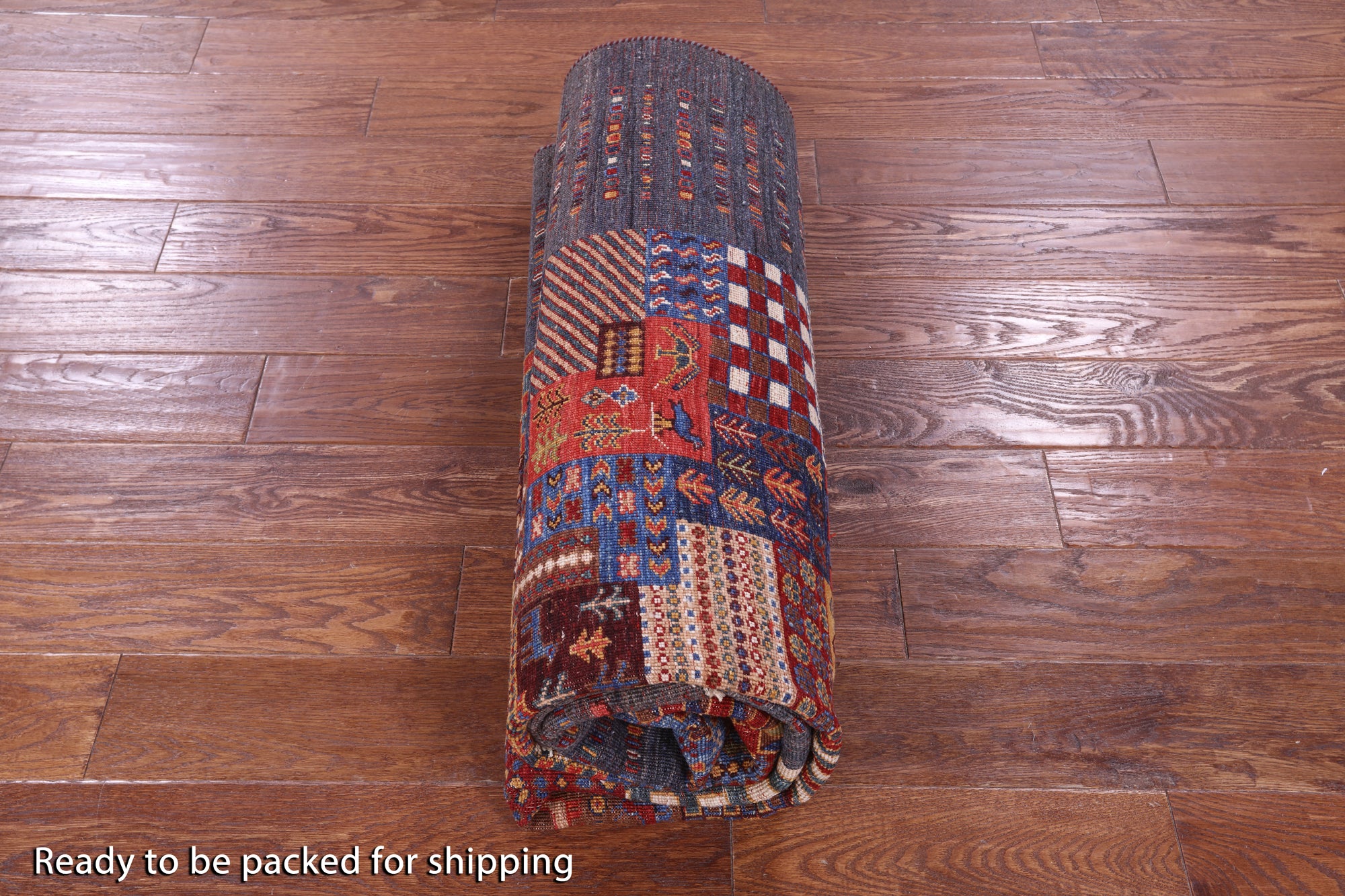 Tribal Persian Gabbeh Hand Knotted Wool Rug - 5' 8" X 7' 9" - Golden Nile