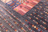 Tribal Persian Gabbeh Hand Knotted Wool Rug - 5' 8" X 7' 9" - Golden Nile