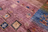 Tribal Persian Gabbeh Hand Knotted Wool Rug - 5' 7" X 7' 10" - Golden Nile