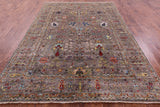 Peshawar Hand Knotted Wool Rug - 6' 9" X 9' 9" - Golden Nile