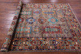 Turkmen Ersari Hand Knotted Wool Rug - 5' 1" X 6' 8" - Golden Nile